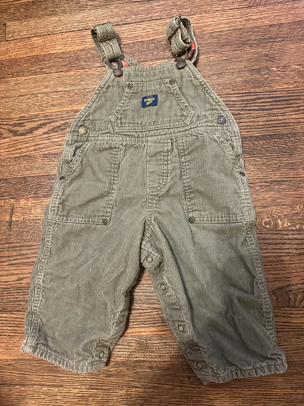 OshKosh B'gosh Olive Corduroy Kids Overalls
